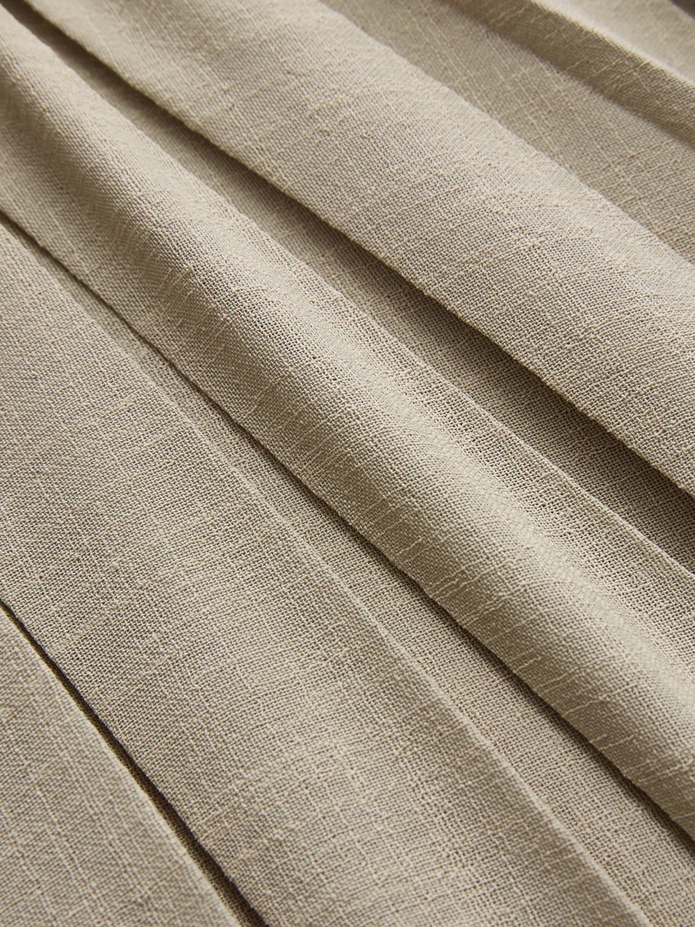 Elastic Waist Pleated Midi Skirt - Picture 4 of 5